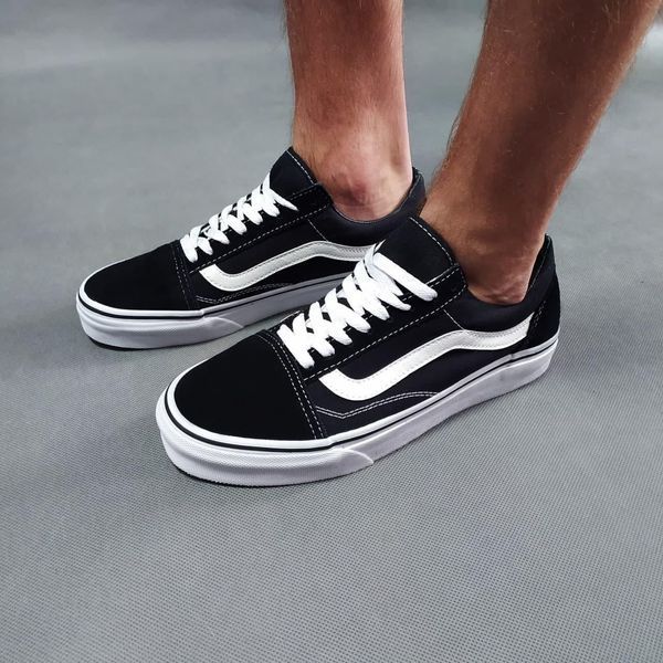 Мужские кеды Vans Old Skool Classic черно-белые Кроссовки Ванс Олд Скул Arm-VN001 фото
