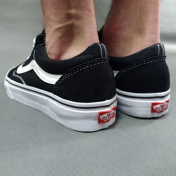 Мужские кеды Vans Old Skool Classic черно-белые Кроссовки Ванс Олд Скул Arm-VN001 фото