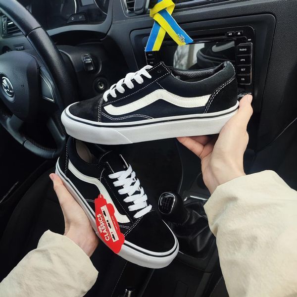 Мужские кеды Vans Old Skool Classic черно-белые Кроссовки Ванс Олд Скул Arm-VN001 фото