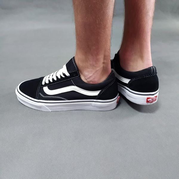Мужские кеды Vans Old Skool Classic черно-белые Кроссовки Ванс Олд Скул Arm-VN001 фото