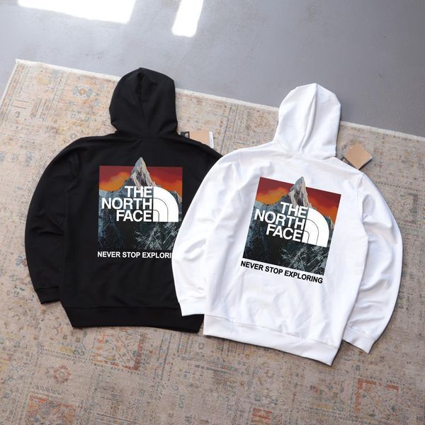 Мужское худи The North Face с принтом черное Толстовка ТНФ с капюшоном Ads-415 фото