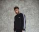 Чоловічий світшот Adidas з лампасами чорний Кофта Адідас без капюшона Pav-56 фото 3