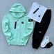 Мужской спортивный костюм Stone Island 3в1 с капюшоном черный Набор Стон Айленд Костюм Футболка Хар-231 фото 4
