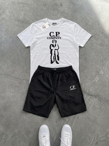 Чоловічий літній костюм C.P. Company чорний Ads-696 фото