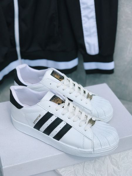 Мужские кроссовки Adidas Superstar White Адидас суперстар белые Arm-kk443/Скр-SLP011104-Т фото