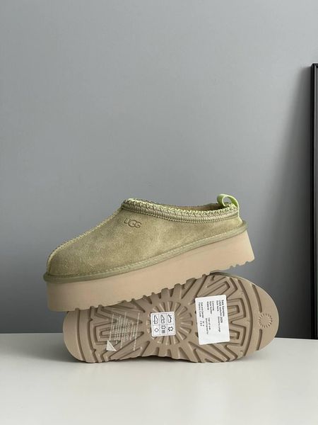 Женские зимние ботинки UGG Tazz II хаки Las-2038 фото