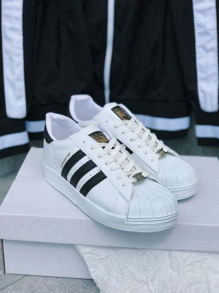Мужские кроссовки Adidas Superstar White Адидас суперстар белые Arm-kk443/Скр-SLP011104-Т фото