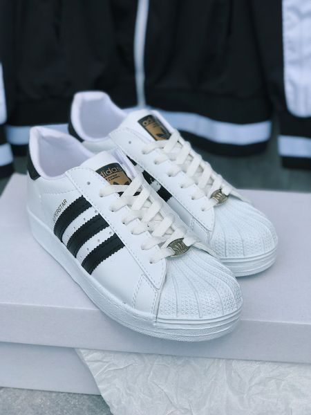 Мужские кроссовки Adidas Superstar White Адидас суперстар белые Arm-kk443/Скр-SLP011104-Т фото