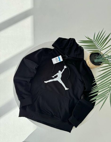 Чоловічий зимовий спортивний костюм Jordan чорний Комплект Джордан з капюшоном Гла-162 фото