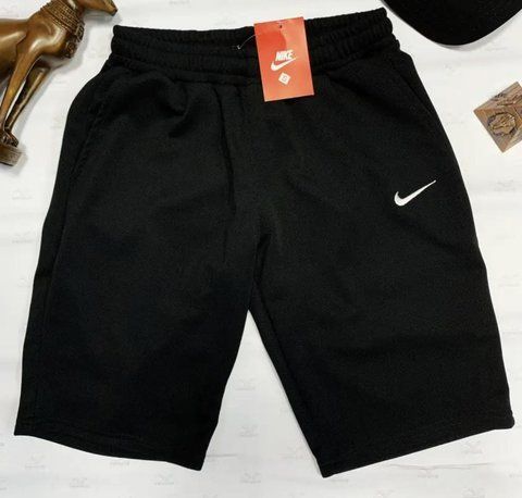 Мужские спортивные шорты Nike черные трикотажные Найк Univ-000407 (коп7) фото