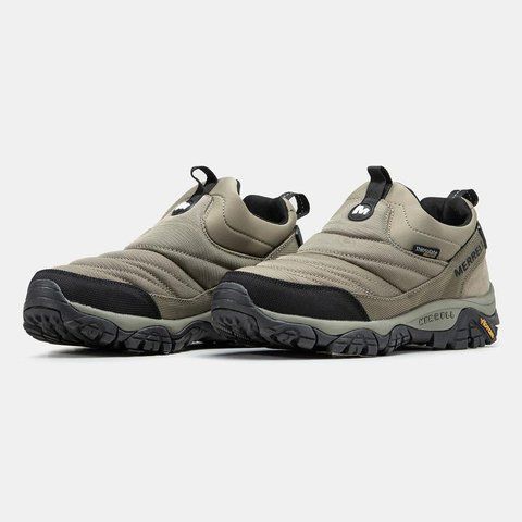 Мужские зимние кроссовки Merrell Winter Moc 3 бежевые термо Мерелл Armo-A2872-2 фото