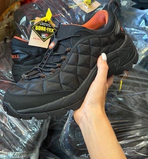 Мужские термо кроссовки Merrell Ice Cap Moc II черные Pow-MR024 (коп3) фото