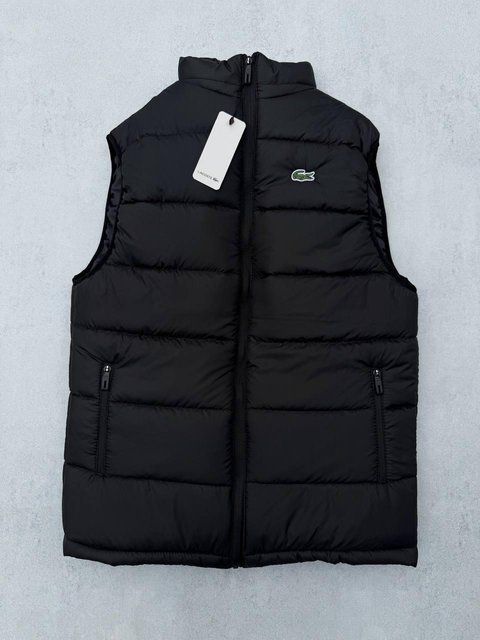 Мужская жилетка Lacoste без капюшона черная Бесрукавка Лакоста весенняя осень Хар-669 фото