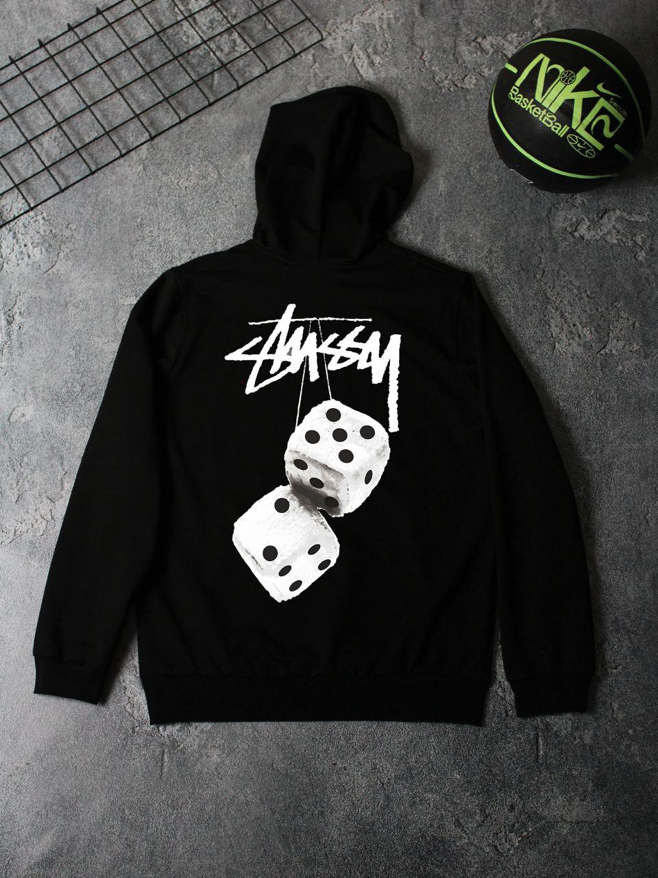 Мужское худи Stussy черное