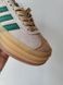Женские кроссовки Adidas Gazelle на платформе замшевые бежевые Адидас Газели Arm-03456 фото 5