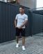 Мужской летний костюм Nike Футболка Шорты Барсетка серый Комплект Найк Intr-1587630626 фото 7