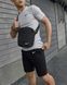 Мужской летний костюм Nike Футболка Шорты Барсетка серый Комплект Найк Intr-1587630626 фото 3