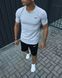 Мужской летний костюм Nike Футболка Шорты Барсетка серый Комплект Найк Intr-1587630626 фото 8