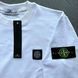 Чоловічий спортивний костюм Stone Island без капюшона білий Комплект Стон Айленд Світшот Штани Хар-120 фото 6