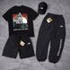 Мужской летний костюм The North Face Футболка Штаны Шорты Кепка белый комплект ТНФ Ads-319 фото 2