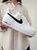 Мужские кроссовки Nike Air Force белые с черным Найк Аир Форс кожаные Скри-FL051203-ТА фото