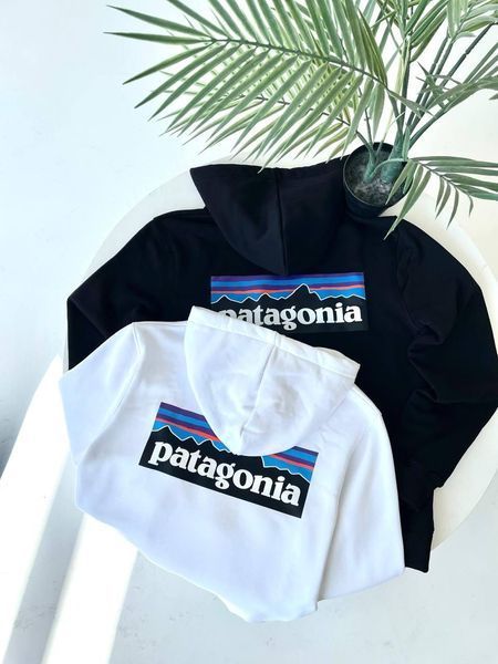 Чоловіче зимове худі Patagonia чорне Толстовка з капюшоном Патагонія Гла-55 фото