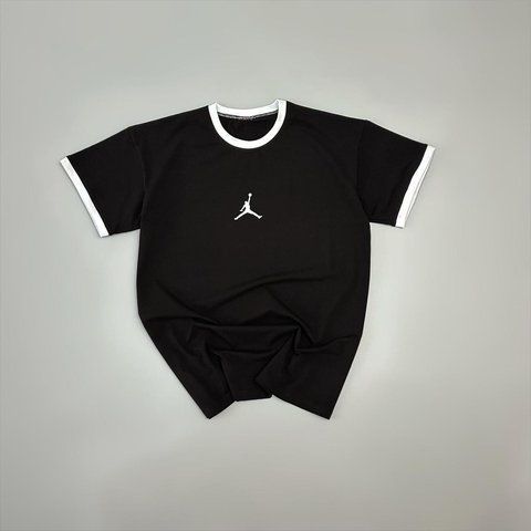 Чоловіча оверсайз футболка Jordan чорна Джордан бавовняна Will-J0046 фото