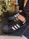 Мужские кроссовки Adidas Superstar Black Адидас суперстар черные классические Скр-SL010104-ТА фото 1
