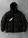 Чоловіча зимова куртка Stone Island чорна Пуховик Стон Айленд з капюшоном Хар-357 фото 1