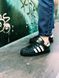 Мужские кроссовки Adidas Superstar Black Адидас суперстар черные классические Скр-SL010104-ТА фото 7