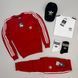 Мужской костюм Adidas 4в1 без капюшона белый Набор Адидас Свитшот Штаны Футболка Кепка Хар-145 фото 5