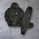 Мужской спортивный костюм Stone Island из плащевки черный Комплект Стон Айленд с капюшоном Will-120 фото 2