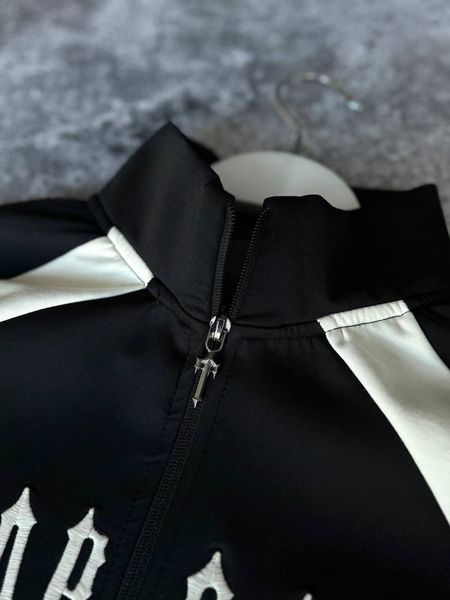 Чоловічий спортивний костюм Trapstar чорний з білим Комплект Трапстар демісезонний Моло-TR/1 фото