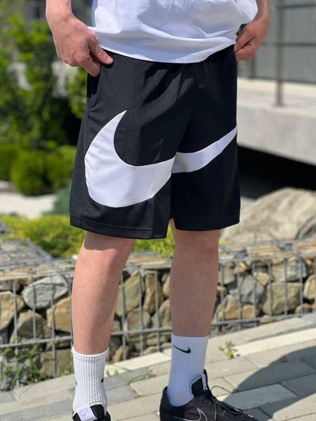Чоловічі спортивні шорти Nike Big Swoosh чорні Найк Біг Свуш cas-1/Hub-111 фото