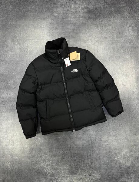 Мужская зимняя куртка The North Face без капюшона Пуховик ТНФ двусторонний Armo-N3339-3 фото