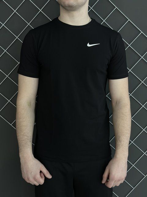 Мужская футболка Nike черная хлопковая Тенниска Найк Мой-12|Intr-1607686156 (коп1) фото