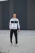 Чоловічий спортивний костюм Adidas без капюшона білий Комплект Адідас Кофта на блискавці Штани Хар-239 фото 3