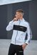 Чоловічий спортивний костюм Adidas без капюшона білий Комплект Адідас Кофта на блискавці Штани Хар-239 фото 7