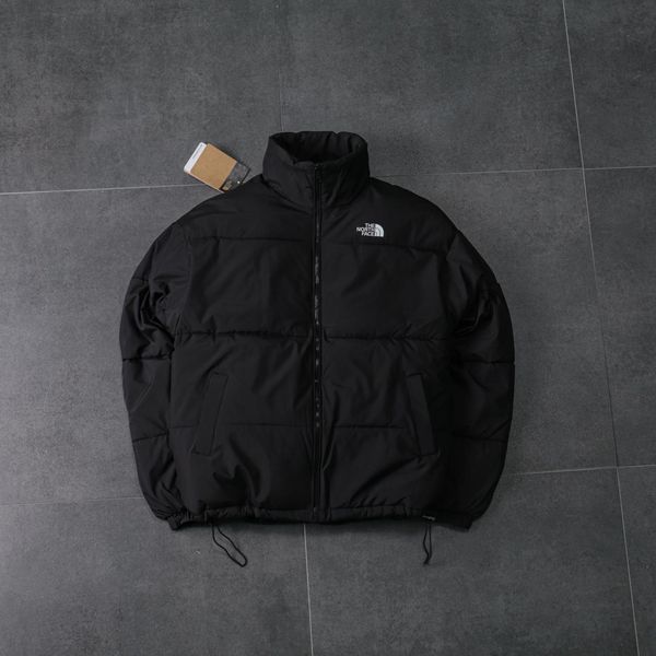 Чоловічий зимовий спортивний костюм The North Face плюшевий чорний Набір ТНФ Костюм Куртка Шапка Ads-586 фото