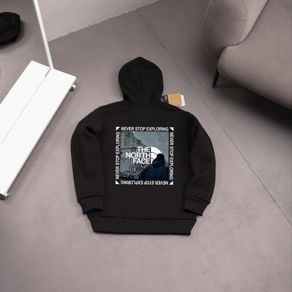 Чоловіче зимове худі The North Face з капюшоном бежеве Толстовка ТНФ Ads-482 фото