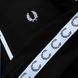 Чоловіча олімпійка Fred Perry з лампасами чорна Кофта Фред Пері на блискавці без капюшона Хар-541 фото 2