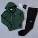 Чоловічий зимовий спортивний костюм Stone Island білий Комплект Стон Айленд з капюшоном Хар-290 фото 4
