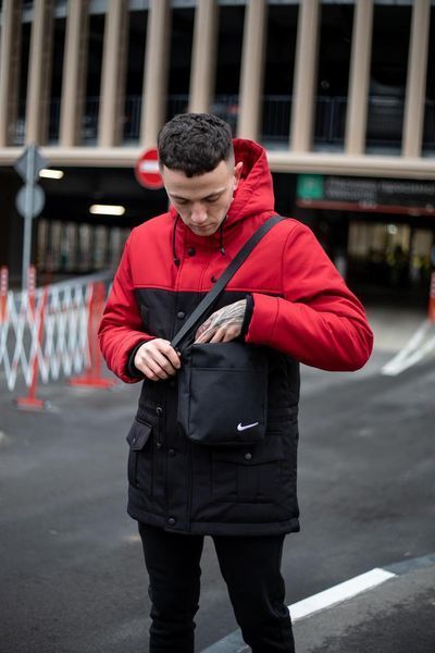 Мужской зимний комплект Nike Штаны Барсетка черная Intr-1592301183 фото