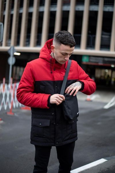 Мужской зимний комплект Nike Штаны Барсетка черная Intr-1592301183 фото