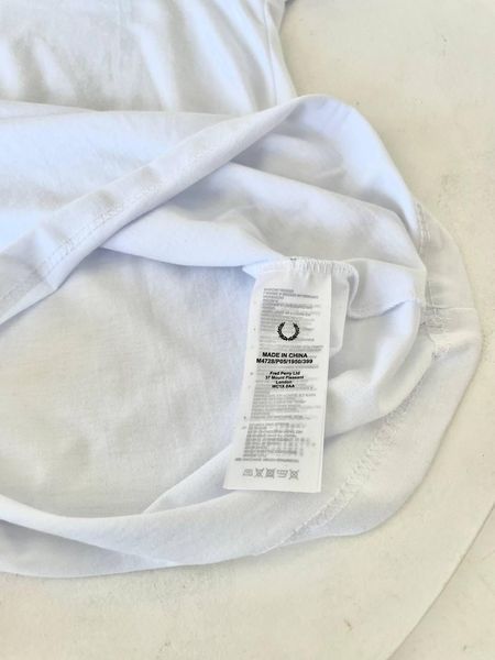 Чоловіча футболка Fred Perry чорна бавовняна Фред Перрі Гла-93 фото