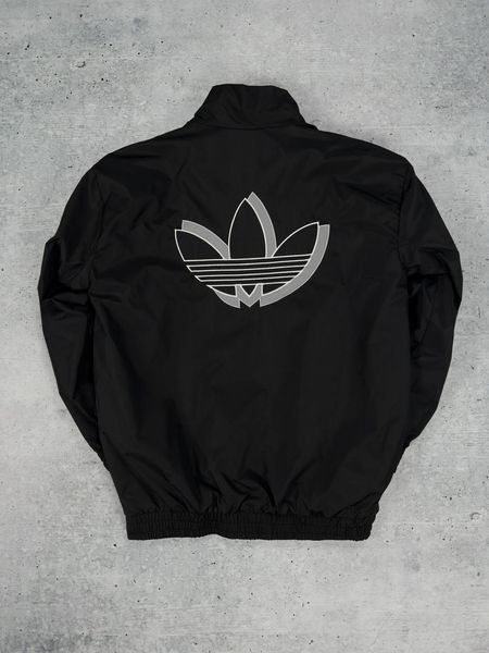 Мужская ветровка Adidas рефлектив без капюшона черная Куртка Адидас Хар-530 1 фото