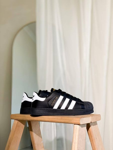 Женские кроссовки Adidas Superstar Black черные классические Адидас суперстар Скр-SL010104-ТА (коп1) фото
