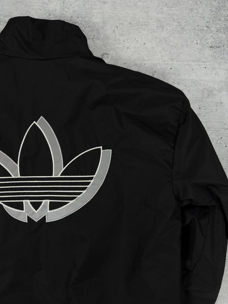 Мужская ветровка Adidas рефлектив без капюшона черная Куртка Адидас Хар-530 1 фото
