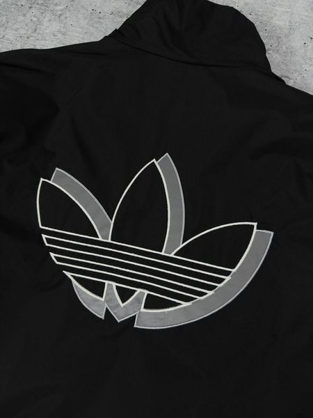 Мужская ветровка Adidas рефлектив без капюшона черная Куртка Адидас Хар-530 1 фото