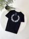 Чоловіча футболка Fred Perry чорна бавовняна Фред Перрі Гла-93 фото 1